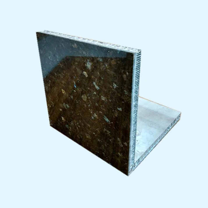 marble stone backed with aluminum honeycomb panels